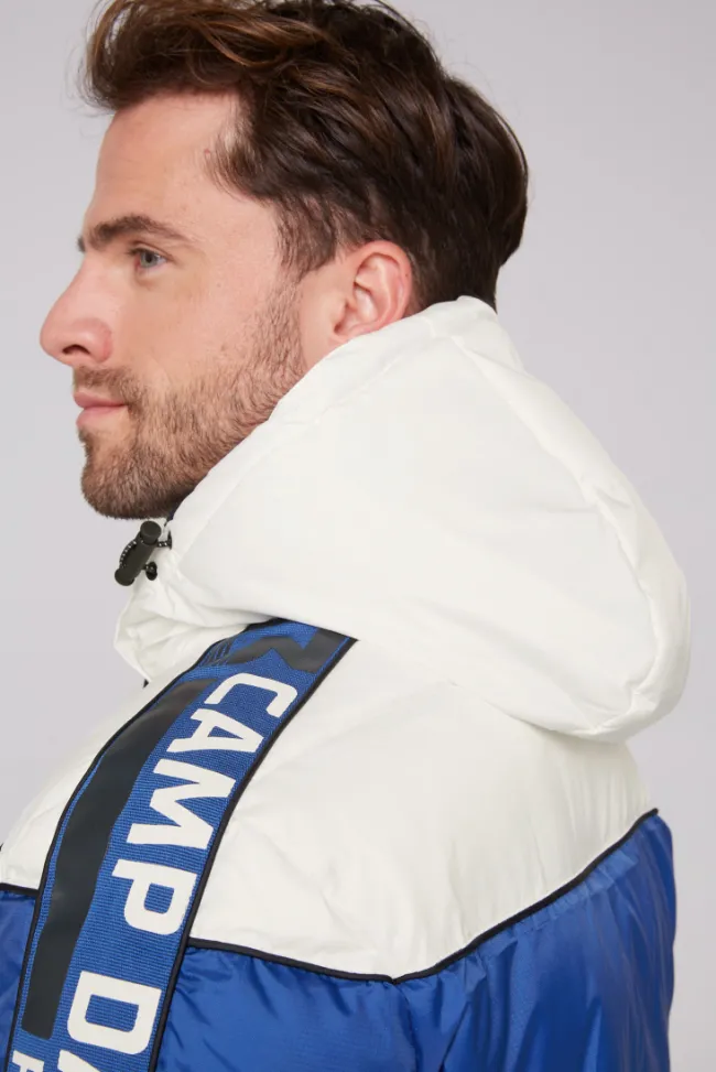 Herren CAMP DAVID & SOCCX Winterjacke mit Colour-Blocking und Logo-Design