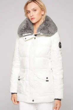 Damen CAMP DAVID & SOCCX Winterjacke mit hohem Kragen und Steppmuster