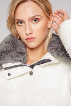 Damen CAMP DAVID & SOCCX Winterjacke mit hohem Kragen und Steppmuster