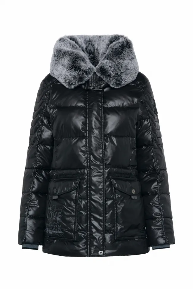 Damen CAMP DAVID & SOCCX Winterjacke mit hohem Kragen und Steppmuster