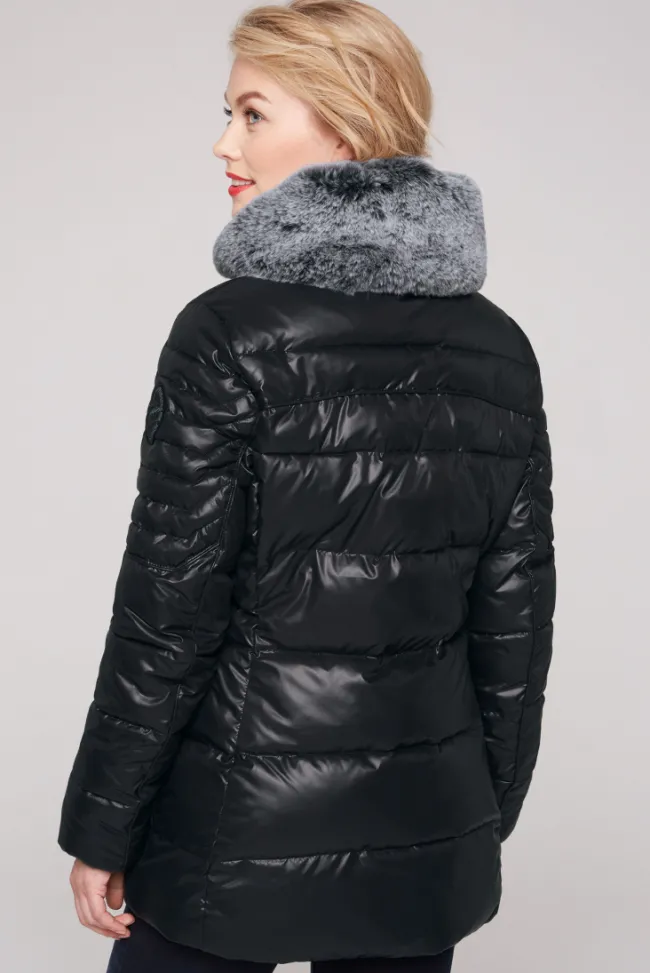 Damen CAMP DAVID & SOCCX Winterjacke mit hohem Kragen und Steppmuster