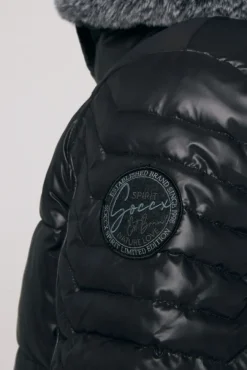 Damen CAMP DAVID & SOCCX Winterjacke mit hohem Kragen und Steppmuster