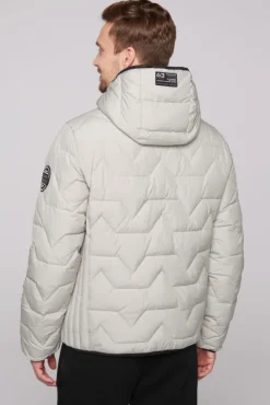 Herren CAMP DAVID & SOCCX Winterjacke mit Stepp-Design light grey