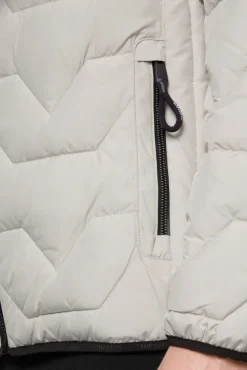 Herren CAMP DAVID & SOCCX Winterjacke mit Stepp-Design light grey